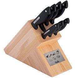 Fissler Signum 001 - Juego de cuchillos con base de madera