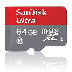 Tarjeta de memoria SanDisk Ultra Android 64 GB microSDXC UHS-I con adaptador SD