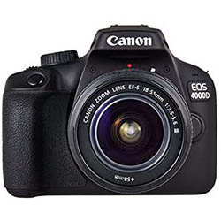 Canon EOS 4000D Camara Con Objetivo EF-S 18-55mm III, 18 MP